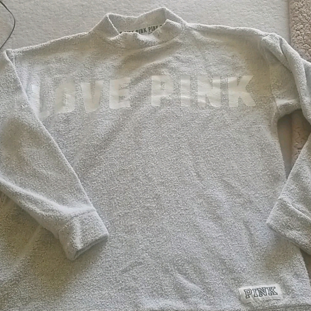 Pink Terry cloth sweater